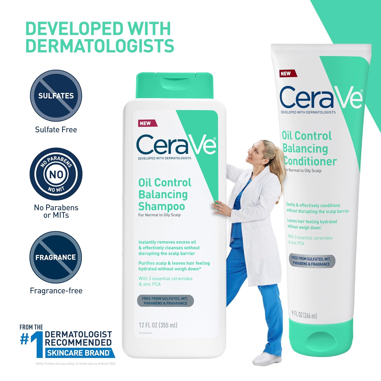 CeraVe Oil Control Balancing Shampoo with Hyaluronic Acid 12 oz - view 6